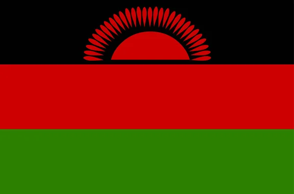 Malawi Vector Bandera Nacional — Archivo Imágenes Vectoriales