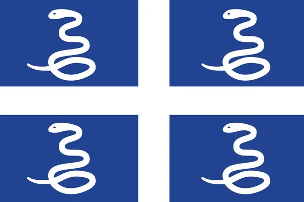 マルティニーク国旗ベクトル — ストックベクタ