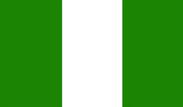 Nigeria National Flagga Vektor — Stock vektor