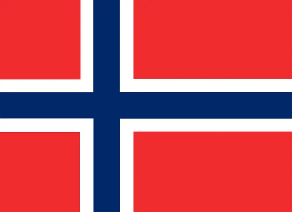 Norwegische Nationalflagge — Stockvektor