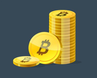 Bitcoins servet illüstrasyonu