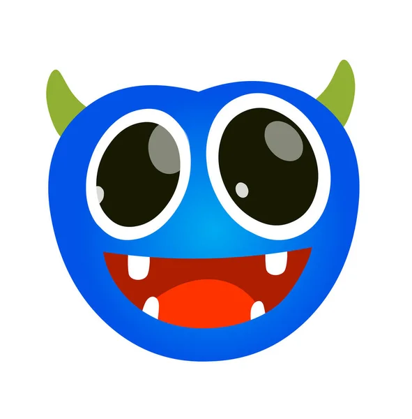 Monstre Icônes Emoticos Vecteur — Image vectorielle