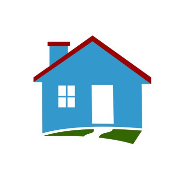 Ev logosu Vektör illüstrasyonu