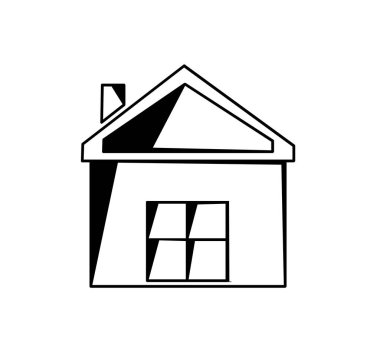 Ev logosu Vektör illüstrasyonu