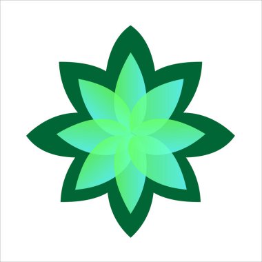 Çiçek logo vektörü