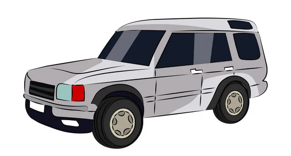 Auto Cabine Vehichle Illustratie Vector Geïsoleerd Witte Achtergrond — Stockvector