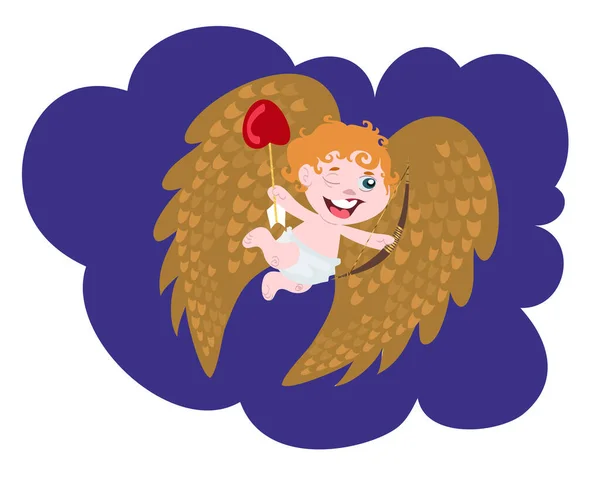 Cupido San Valentín Clipart — Vector de stock