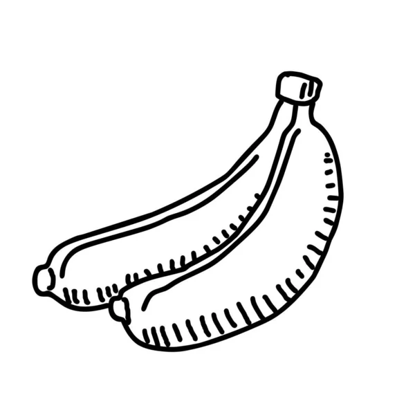 Handgetekende Bananenillustratie — Stockvector