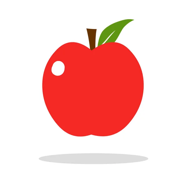 Logo Icona Rossa Illustrazione Vettoriale Isolato Sfondo Bianco — Vettoriale Stock