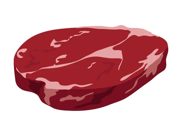 Fresh Raw Meat Cut Piece — Stock Vector