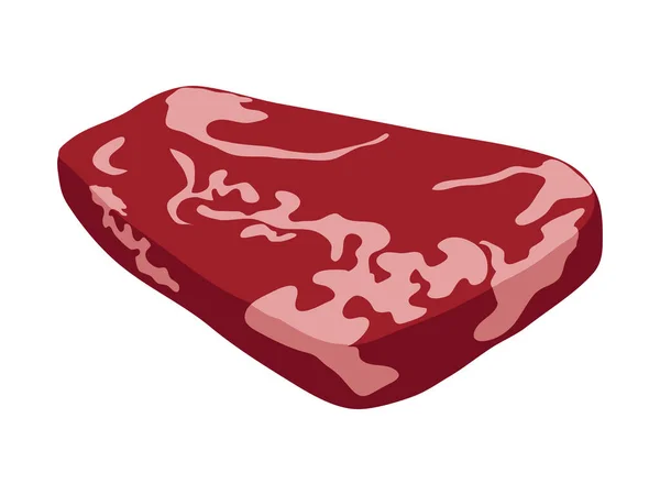 Carne Cruda Fresca Aislada — Vector de stock