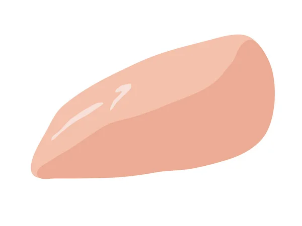 Carne Pollo Pieza Fresca — Vector de stock