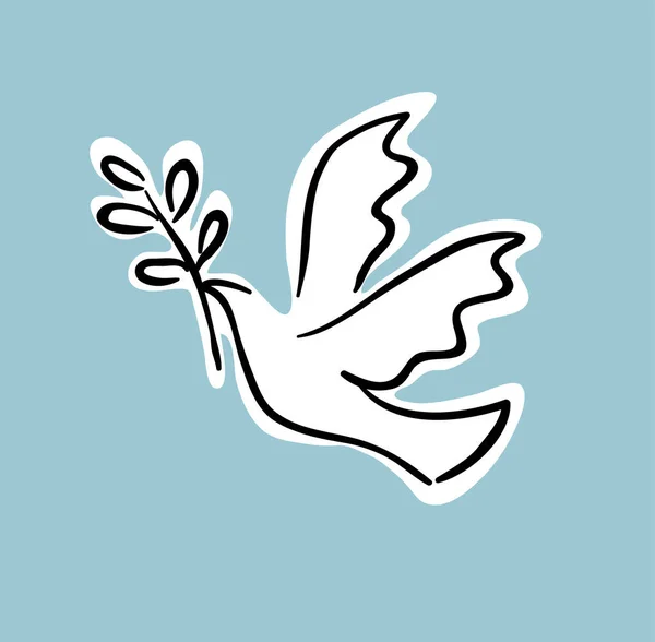 Peace Dove Vector Illustration — Stock Vector