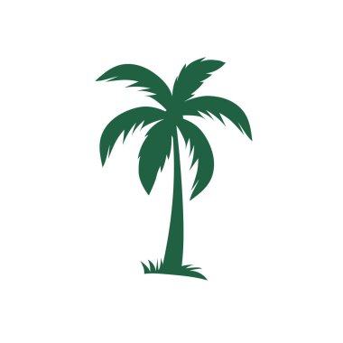 Palm Tree Logo Icon Vector clipart