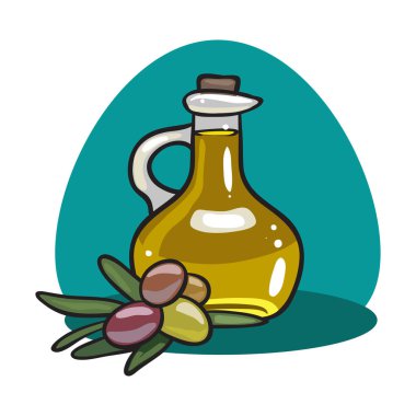 zeytinyağı ile zeytin meyve