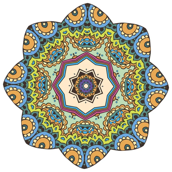 Prachtig patroon met mandala ornament — Stockvector