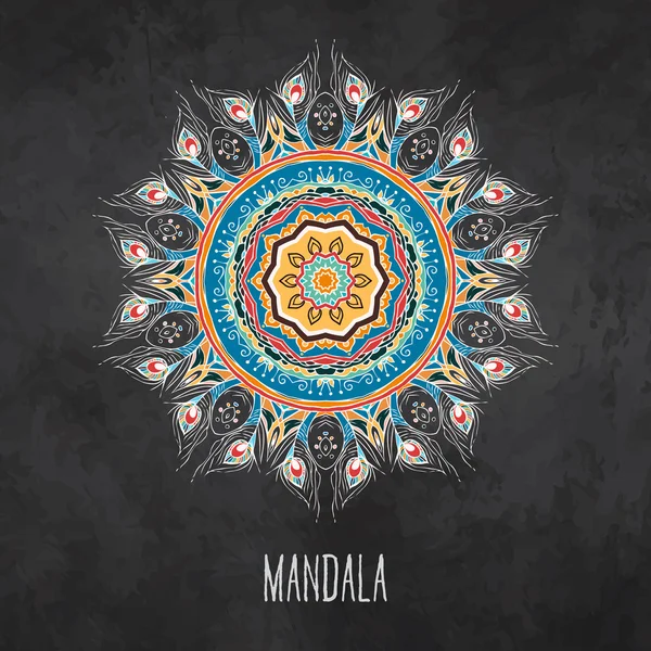 Mandala Card 4 - Stok Vektor