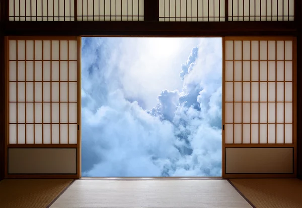 El despertar espiritual y el concepto de iluminación de la nueva era con un tema del budismo japonés —  Fotos de Stock