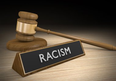 Laws against racism and discrimination, or other forms of prejudice, 3D rendering clipart