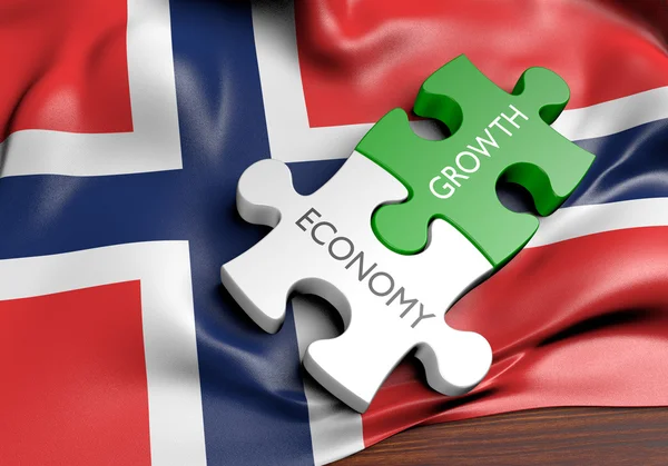 Norwegen Wirtschaft und Finanzmarkt Wachstumskonzept, 3D-Rendering — Stockfoto