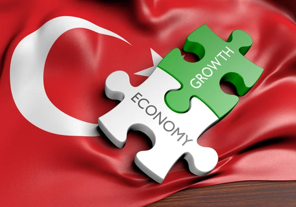 Türkei Wirtschaft und Finanzmarkt Wachstumskonzept, 3D-Rendering — Stockfoto