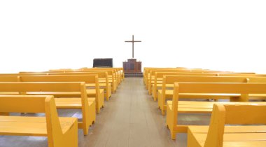 Eski sömürge kilise kutsal iç