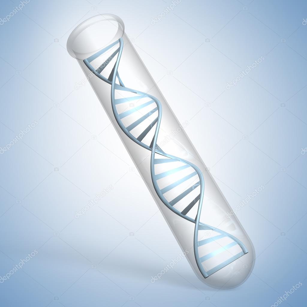 DNA testing and gene research concept