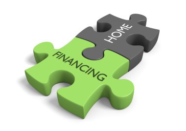 Gayrimenkul satış veya ev borç konular için ev finansman concept