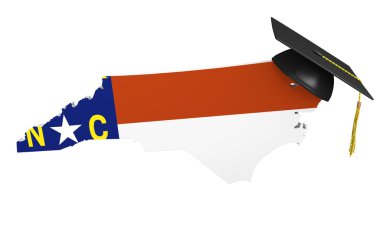 North Carolina state college and university education clipart