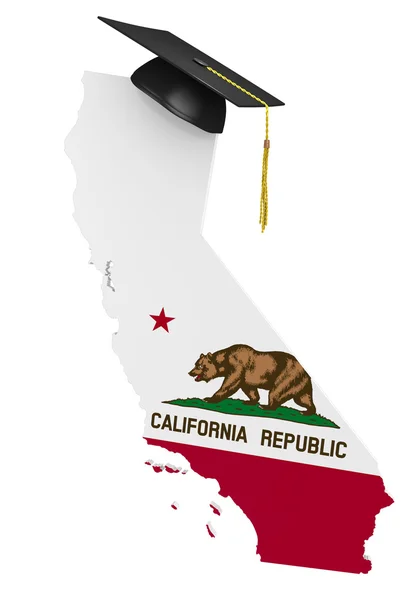 California állam főiskolai és egyetemi végzettség — Stock Fotó