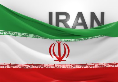 Iran bayrağı ve ülke adı