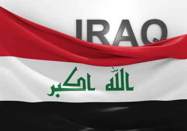 Irak bayrağı ve ülke adı