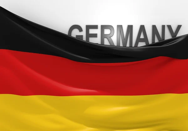 Germany flag and country name — Stock Photo, Image