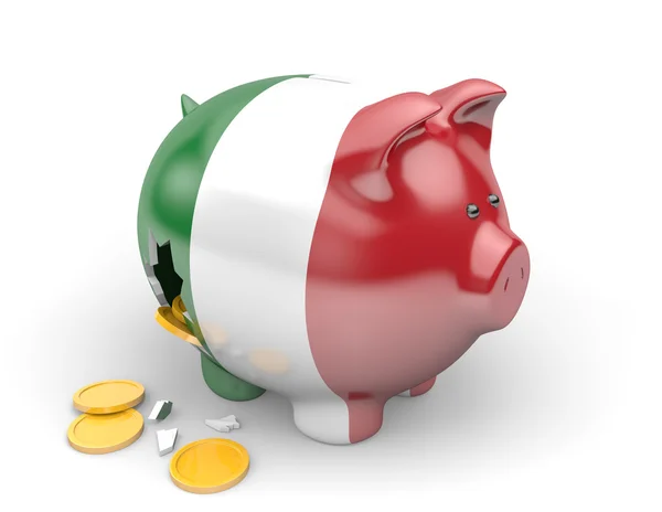 Italien ekonomi- och finansministeriet koncept för arbetslöshet och statsskuld kris — Stockfoto