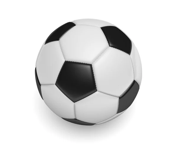 Pallone da calcio, o calcio, con colori standard in bianco e nero — Foto Stock