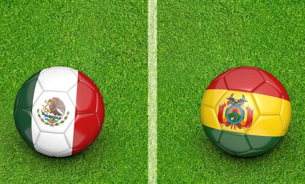 2015 Copa América football tournament, teams Mexico vs Bolivia — ストック写真