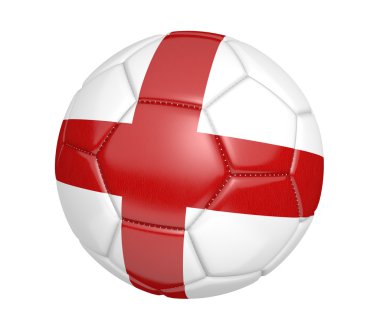 Futbol topu veya futbol, İngiltere'nin ülke bayrağı ile
