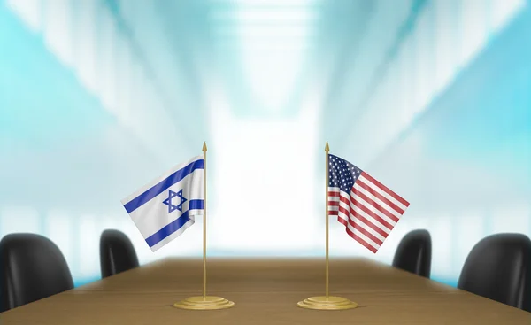 Israel and United States relations and trade deal talks — Stock Photo, Image