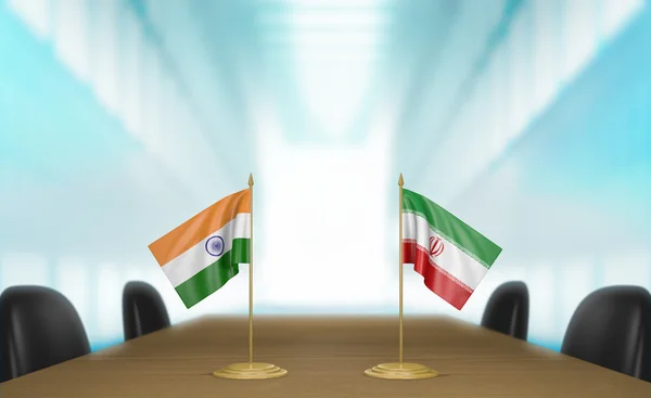 India e Irán Relaciones y negociaciones sobre acuerdos comerciales —  Fotos de Stock