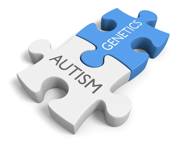 Zusammenhang zwischen Genetik und der psychischen Störung Autismus — Stockfoto