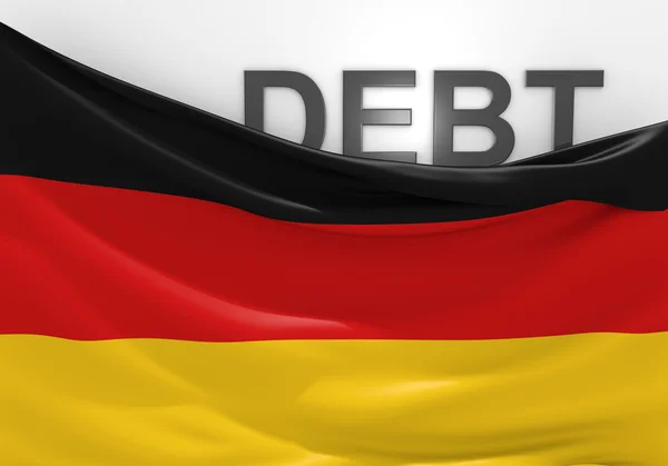 Tyskland statsskulden och budget underskott finanskrisen — Stockfoto