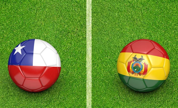 2015 Copa America voetbaltoernooi, teams Chili vs Bolivia — Stockfoto