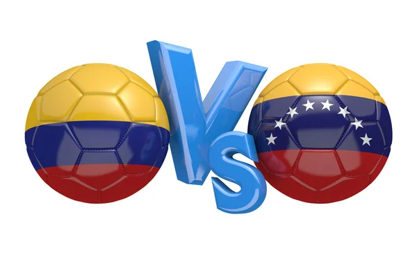 Copa America fotbalová soutěž národních týmů vs Kolumbie, Venezuela — Stock fotografie
