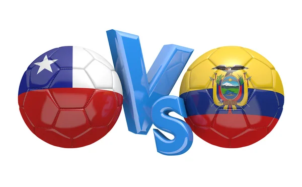 Copa América, equipos nacionales Chile vs Ecuador — Foto de Stock