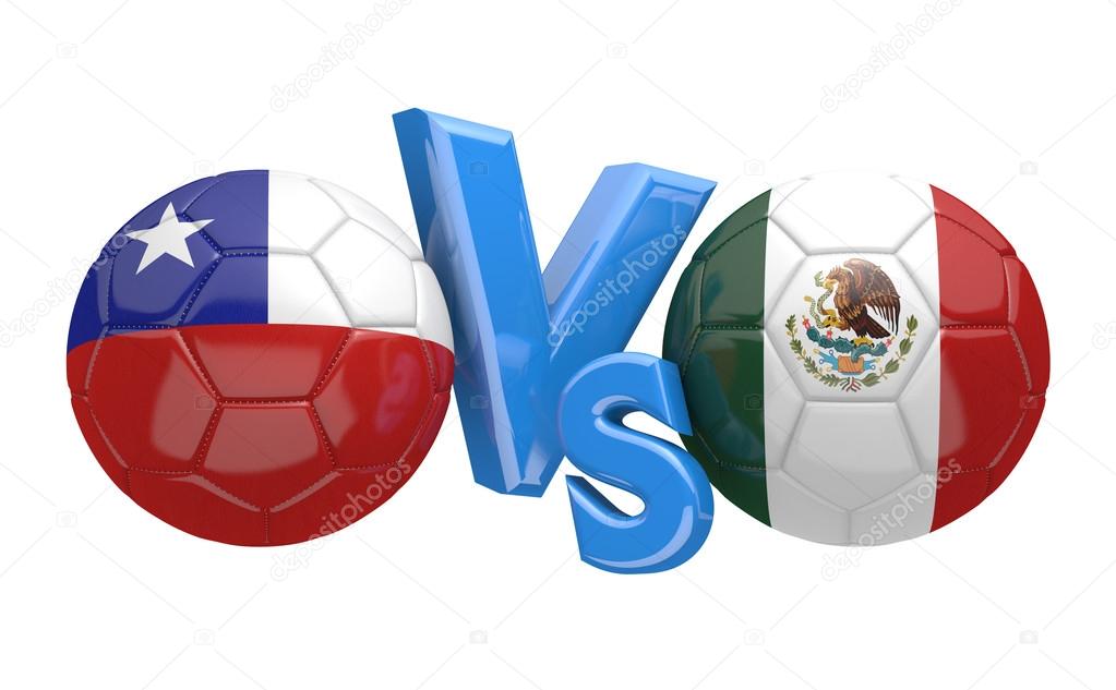 Copa America Football Competition National Teams Chile Vs Mexico Stock Photo Image By C Kagenmi 75233183