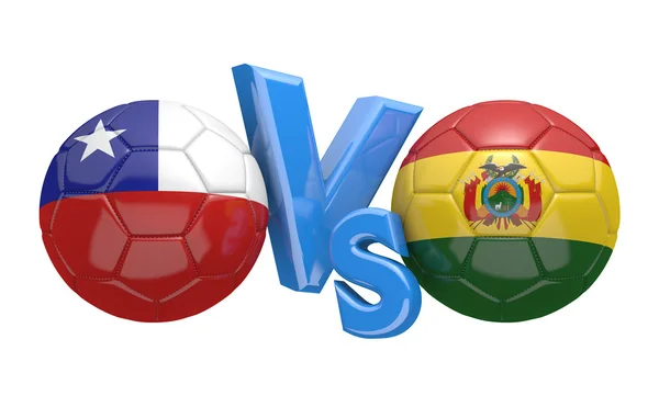 Copa America football competition, national teams Chile vs Bolivia — Stock Photo, Image