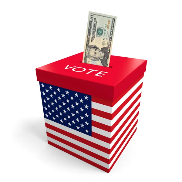 Corruption and big money lobbying in American election politics — Stock Photo, Image