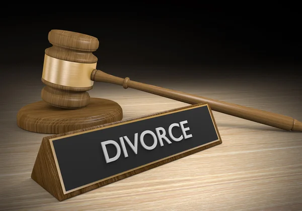 Divorcio y separación matrimonial concepto de derecho de familia —  Fotos de Stock