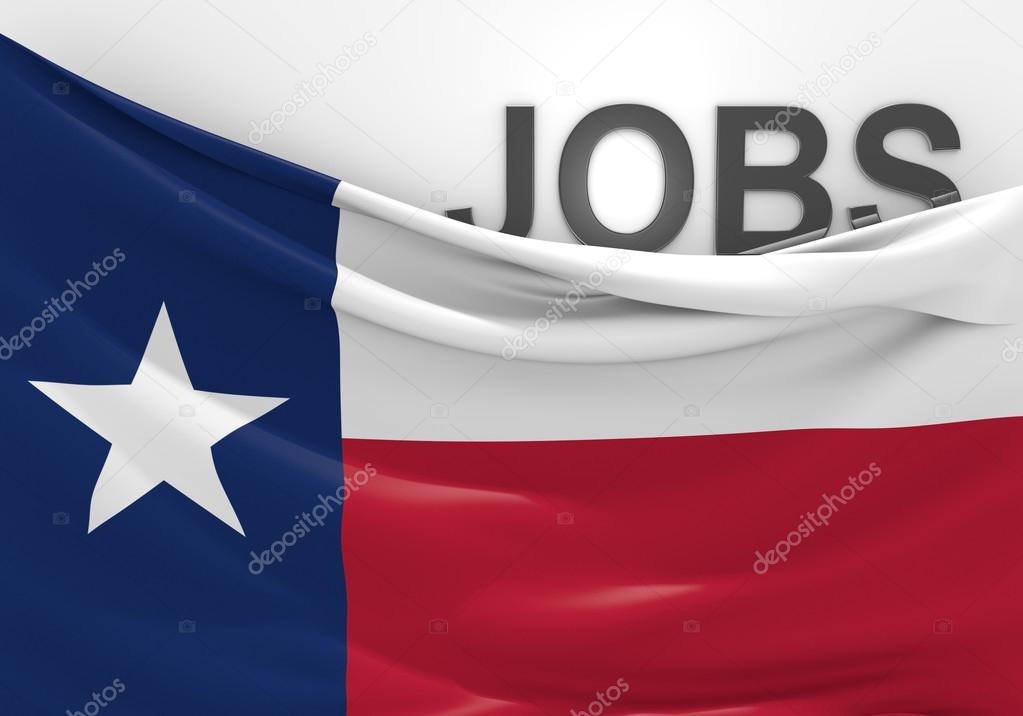 Texas jobs and employment opportunities concept