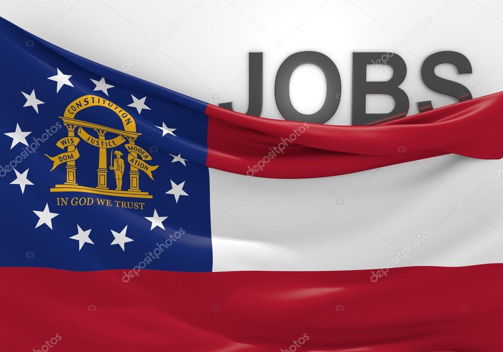 Georgia jobs and employment opportunities concept